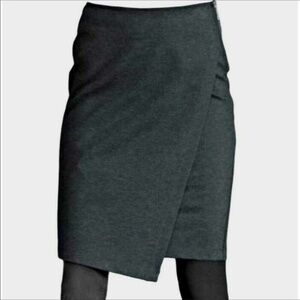 Cabi Black Wrap Career Skirt